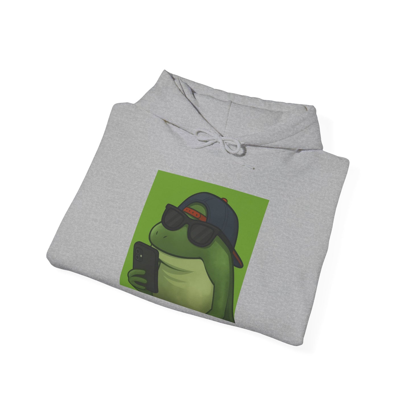 Cool Frog Graphic Hoodie for Trendy Casual Wear
