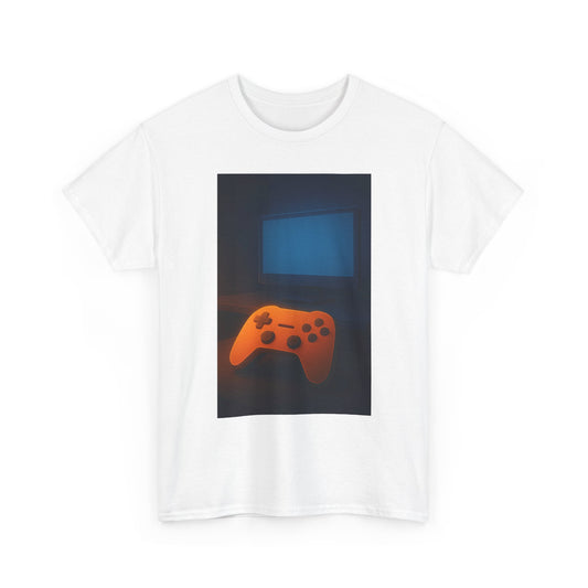 Gamer Controller Tee — Retro Neon Video Game Graphic T‑Shirt