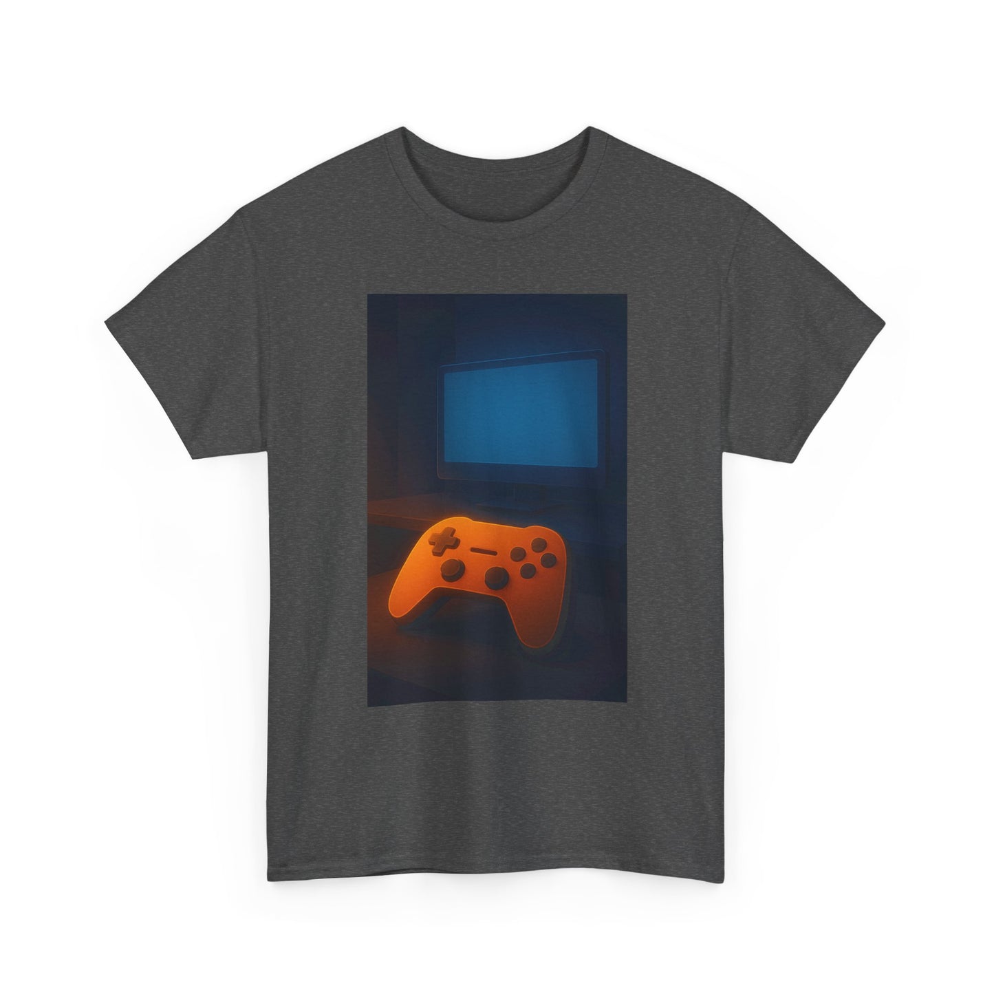 Gamer Controller Tee — Retro Neon Video Game Graphic T‑Shirt