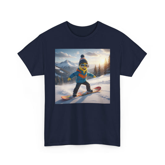 Snowboard Penguin T‑Shirt — Cute Winter Skiing Graphic Tee - Nanobanana.ai