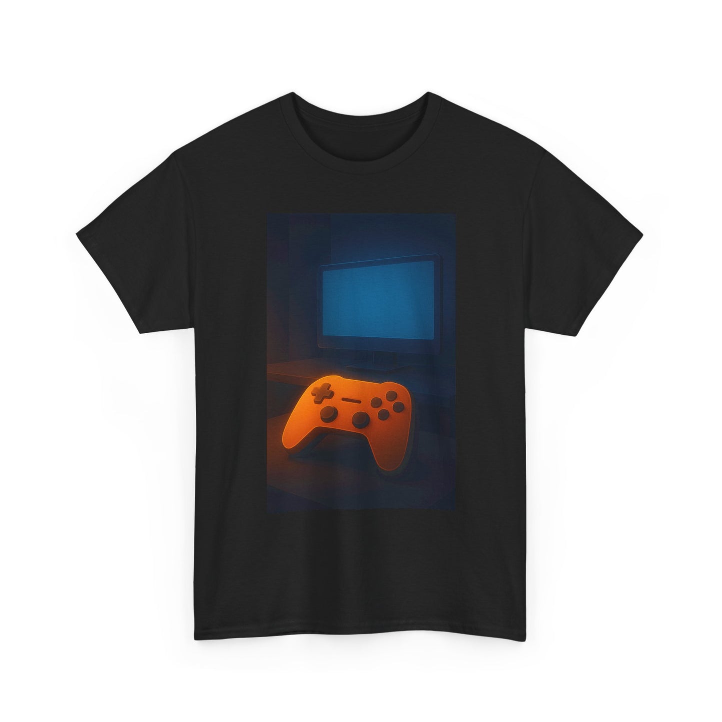 Gamer Controller Tee — Retro Neon Video Game Graphic T‑Shirt