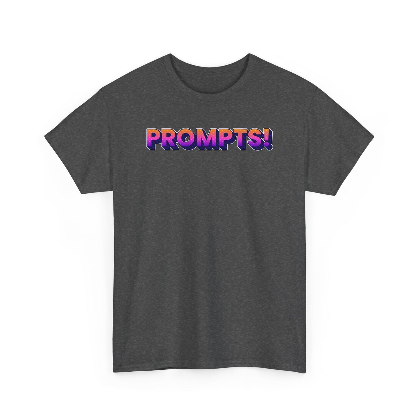 Colorful Prompts! Unisex Heavy Cotton Tee, Motivational T-Shirt, Everyday Wear, Creative Inspiration, Unique Gift Idea, Casual Attire