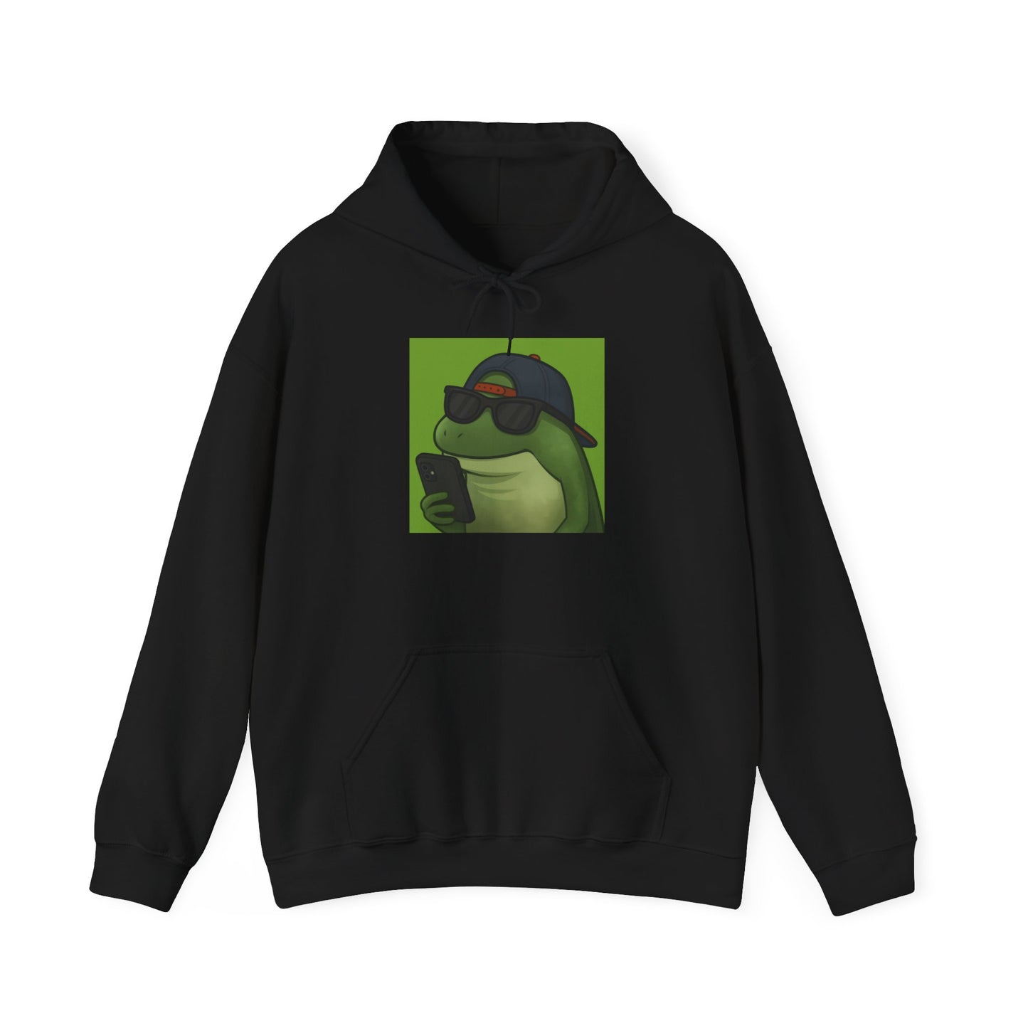Cool Frog Graphic Hoodie for Trendy Casual Wear