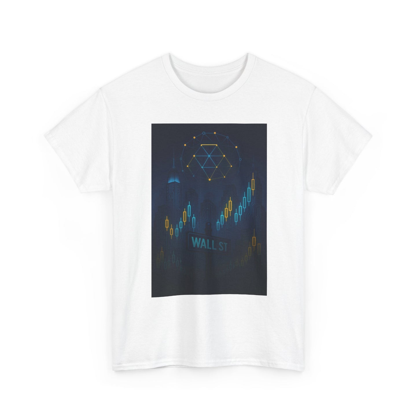 T-Shirt — 'Wall St.' Crypto Candlestick Chart Tech Stock Market Tee