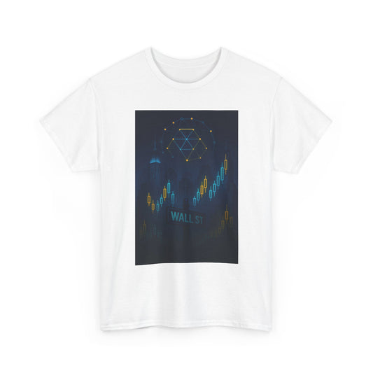T-Shirt — 'Wall St.' Crypto Candlestick Chart Tech Stock Market Tee