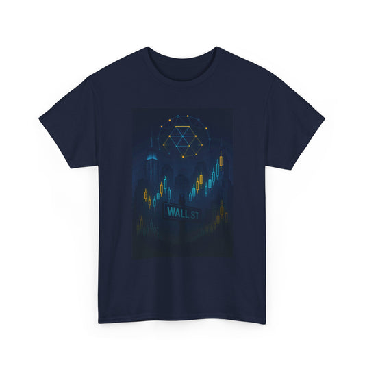 T-Shirt — 'Wall St.' Crypto Candlestick Chart Tech Stock Market Tee