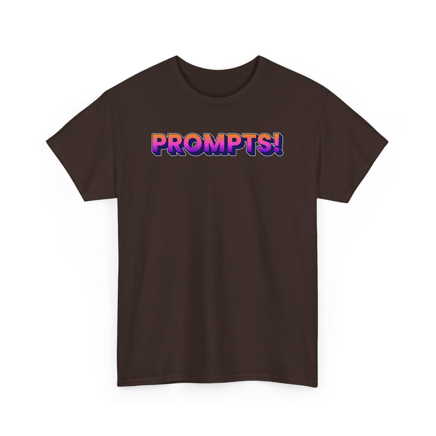Colorful Prompts! Unisex Heavy Cotton Tee, Motivational T-Shirt, Everyday Wear, Creative Inspiration, Unique Gift Idea, Casual Attire