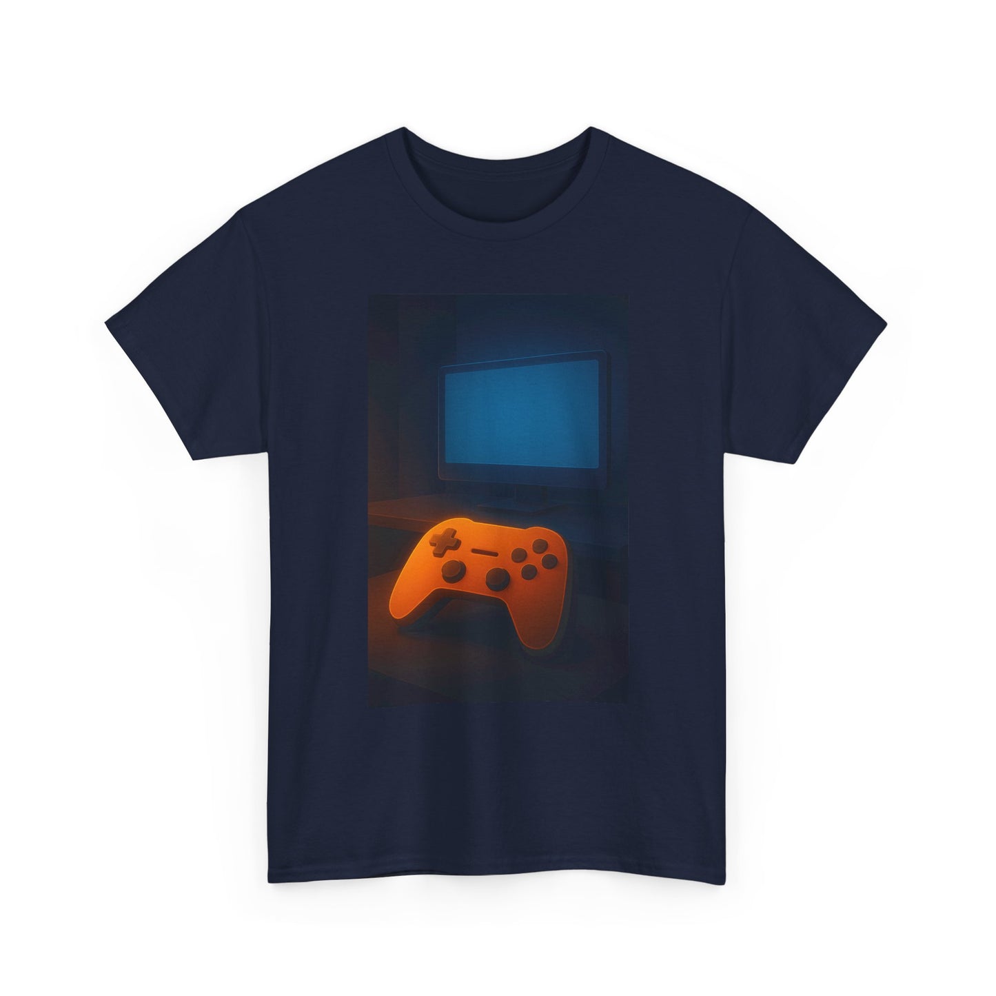 Gamer Controller Tee — Retro Neon Video Game Graphic T‑Shirt