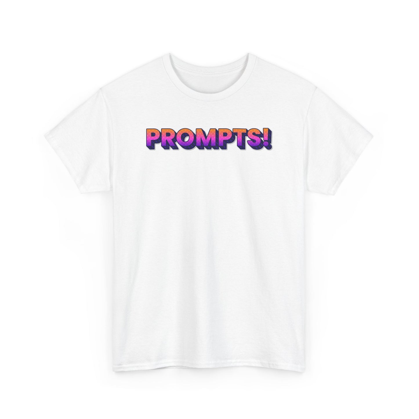 Colorful Prompts! Unisex Heavy Cotton Tee, Motivational T-Shirt, Everyday Wear, Creative Inspiration, Unique Gift Idea, Casual Attire