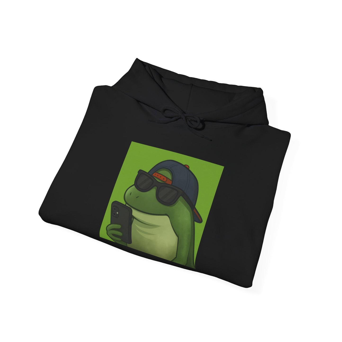 Cool Frog Graphic Hoodie for Trendy Casual Wear