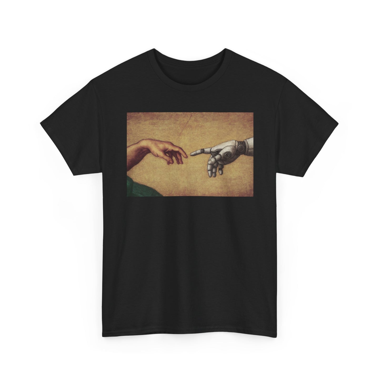 Artistic Unisex Cotton Tee: Iconic Hand Design