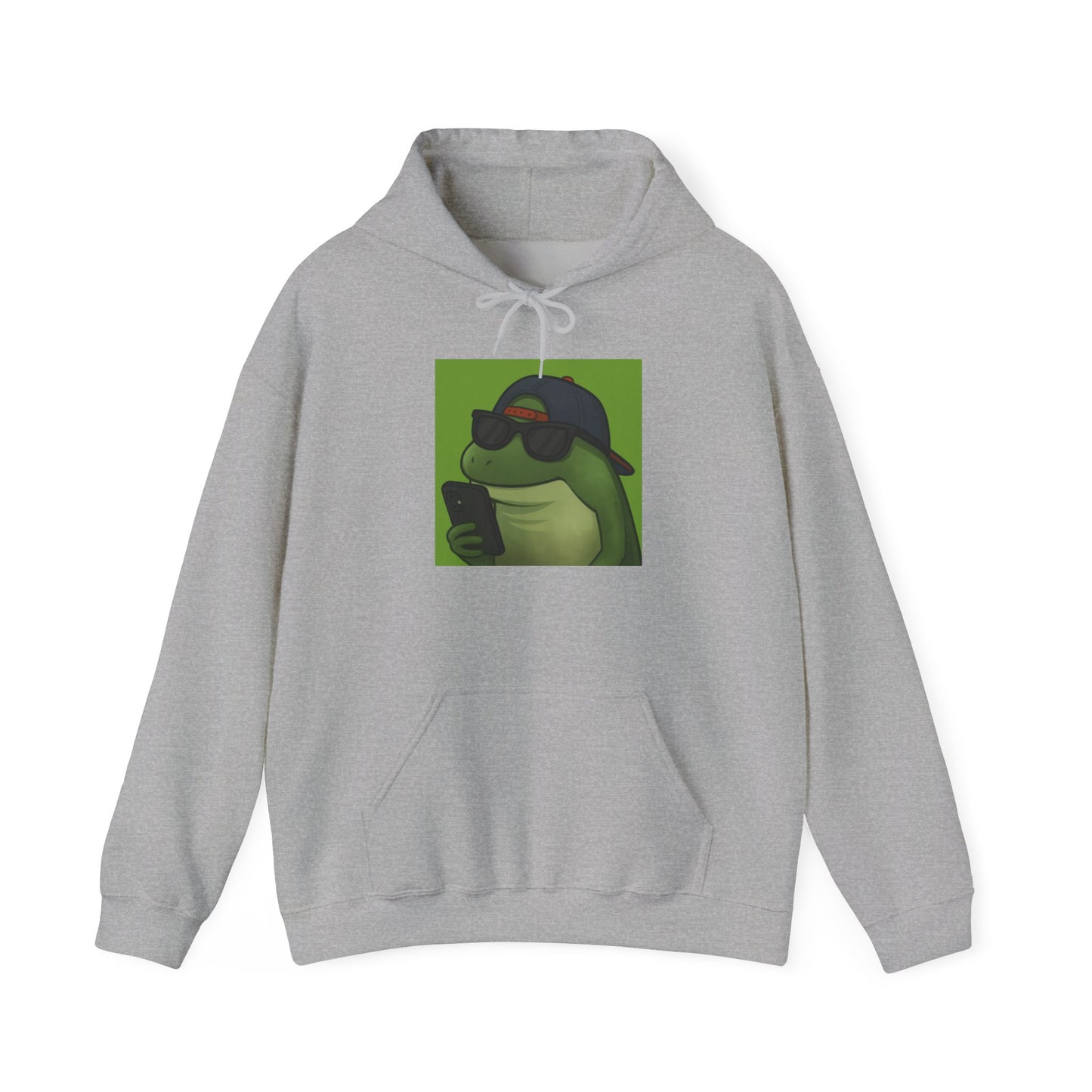 Cool Frog Graphic Hoodie for Trendy Casual Wear