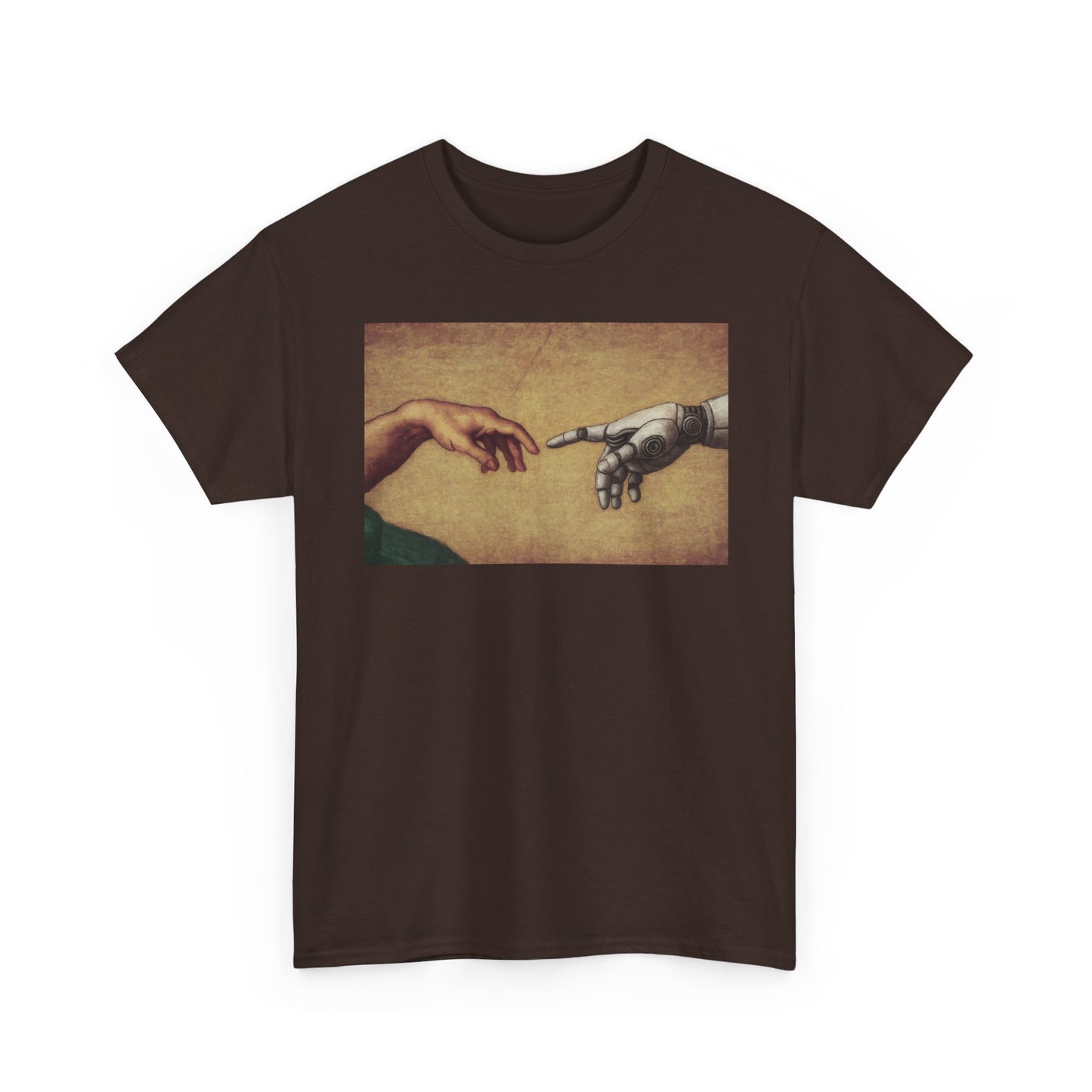 Artistic Unisex Cotton Tee: Iconic Hand Design